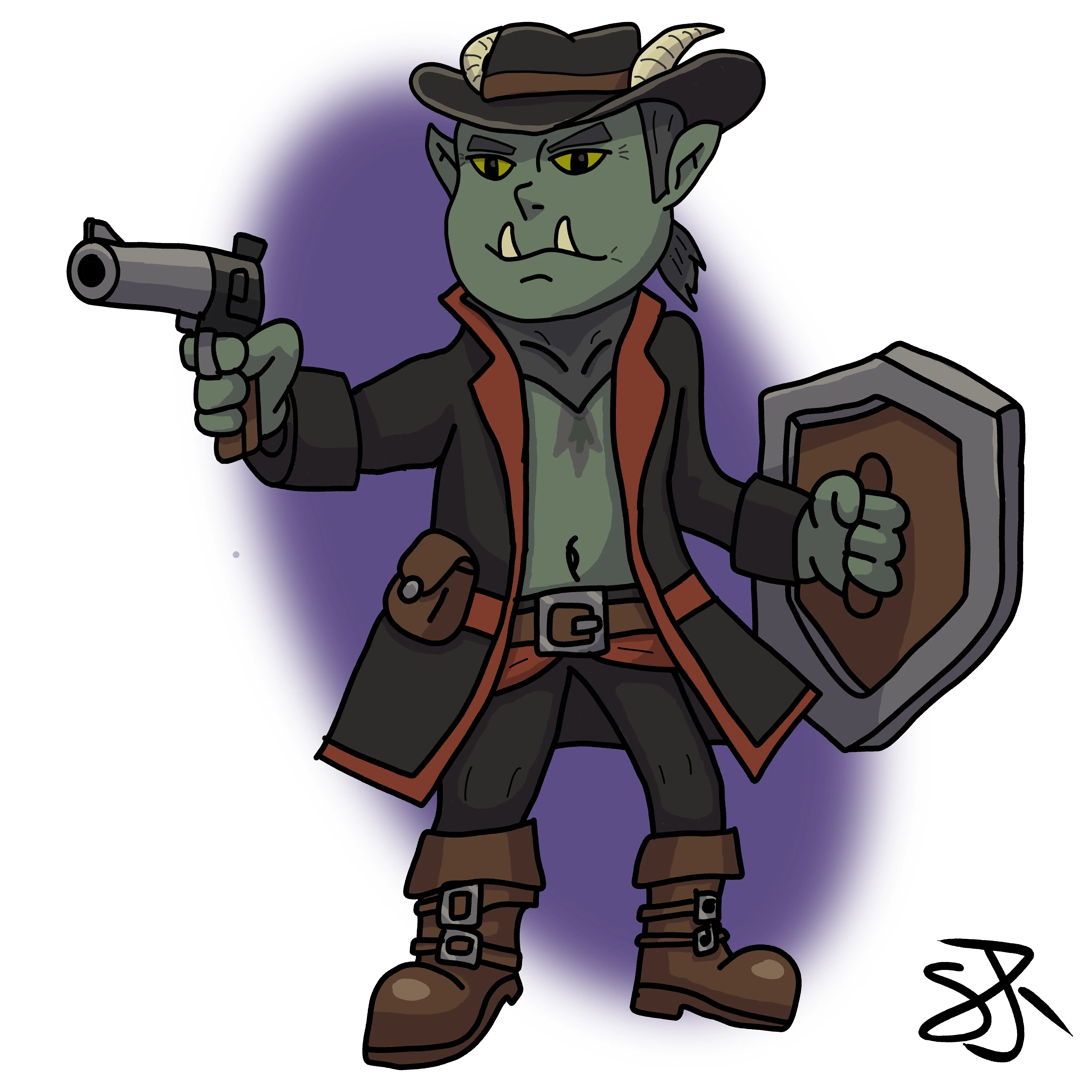 Final shaded version of Dayus Blanchard